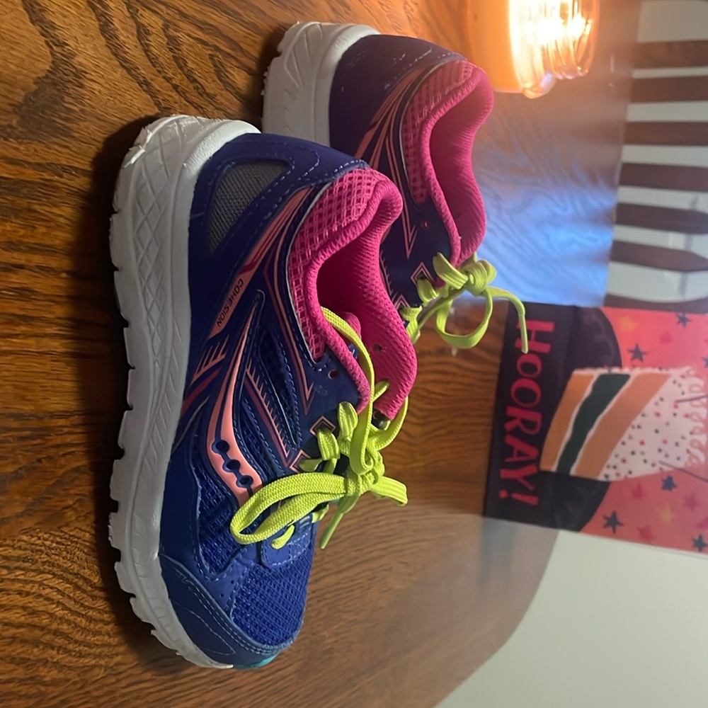 Girls size 12 Saucony shoes